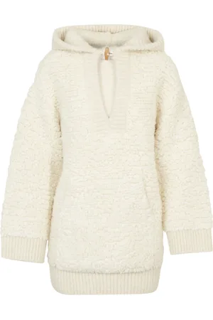 Céline Sweater with hood in alpaca wool