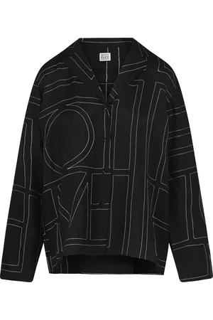 Totême Monogram pyjama silk shirt