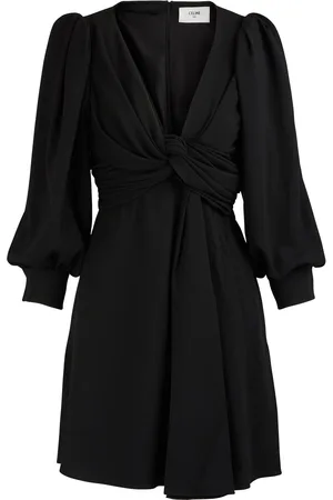 Céline Draped sablé dress