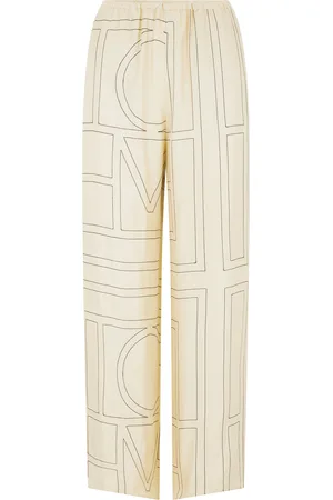 Totême Monogram pyjama silk pants