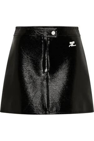 Courrèges Reedition Vinyl mini skirt
