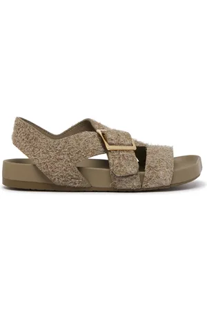 Loewe Ease in brushed suede flat sandals