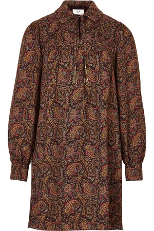 Céline Rhinestone collar shirt dress