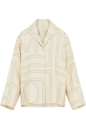 Totême Monogram pyjama silk shirt
