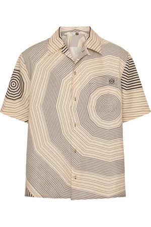 Loewe Printed linen short-sleeve shirt