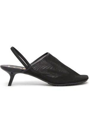 Loewe Petal mesh sling-back mule 45