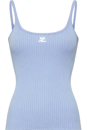 Courrèges Rib Knit Tank Top