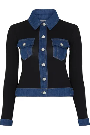 COPERNI Long-sleeve ribbed denim top