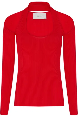 COPERNI Long-sleeve cut-out knit top