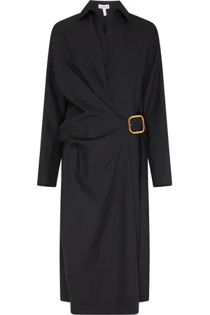 Loewe Belted wool dress