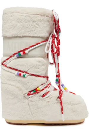 Moon Boot Icon faux fur beads boots