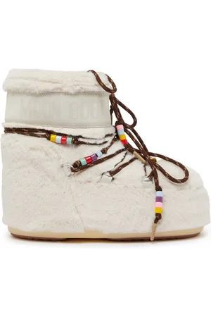 Moon Boot Icon Low faux fur beads ankle boots