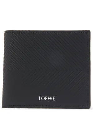 Loewe Two-compartment wallet in supple grained calf leather.
