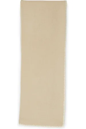 Totême Embroidered wool cashmere scarf