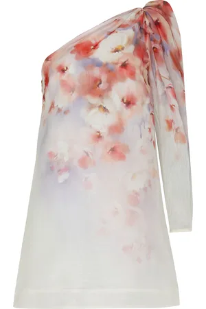 ZIMMERMANN Crush asymmetrical mini dress