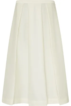 Totême Twinflower wool silk skirt