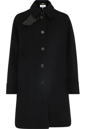 Chloé Mock neck coat in virgin wool