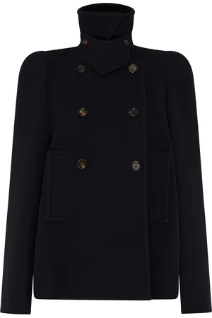 Chloé Cropped coat made of domestic sheep wool