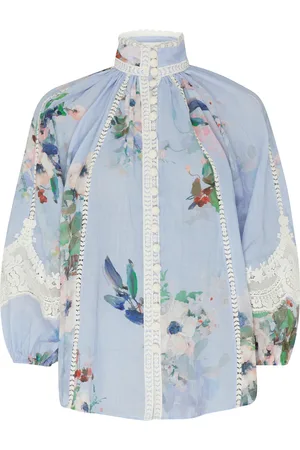 ZIMMERMANN Everley lace trim blouse