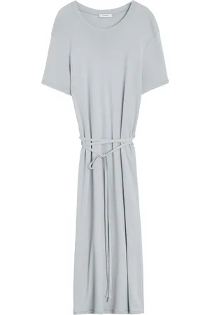 LEMAIRE Belted rib t-shirt dress