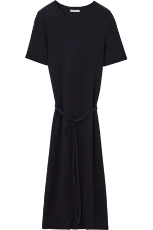 LEMAIRE Belted rib t-shirt dress