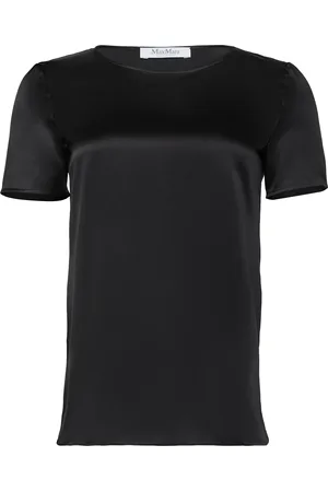 Max Mara Dida satin t-shirt