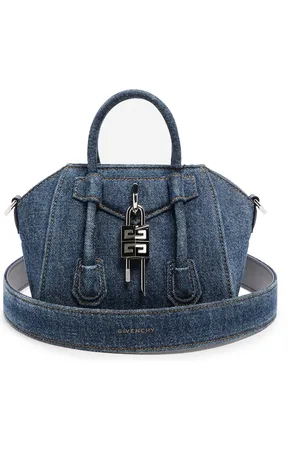 Givenchy Antigona Toy Lock bag in washed denim