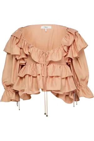 Chloé Silk washed poplin top
