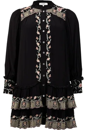 Sea New York Lacey embroidery long sleeved tunic dress