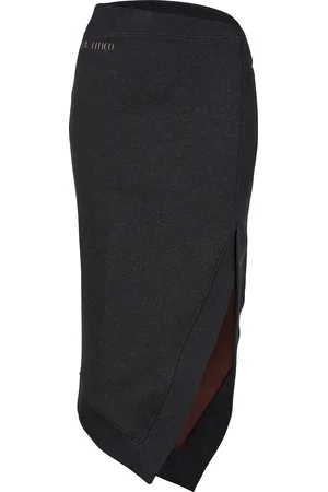 The Attico Asymmetric midi skirt