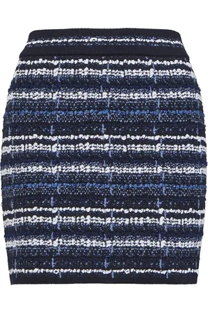 Thom Browne Inlay tweed jacquard mini skirt