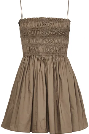 MATTEAU Shirred bodice mini dress