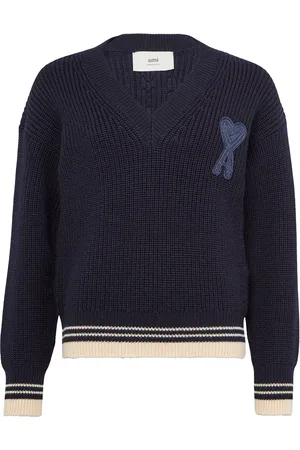 Ami Ribbed V-neck sweater