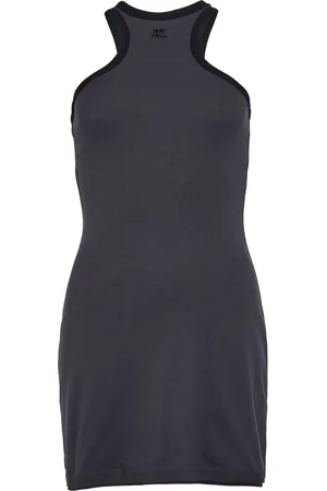 Courrèges Contrast scuba mini dress