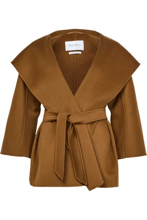 Max Mara Ocroma short belted cashmere coat