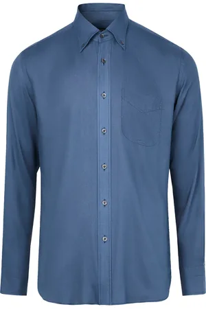 Tom Ford Crepe satin fluid fit long sleeved shirt