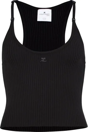Courrèges Scuba rib knit tank top