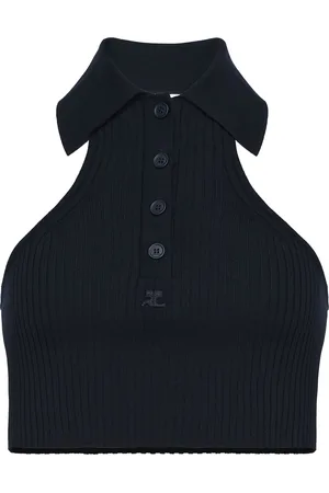 Courrèges Scuba rib knit top
