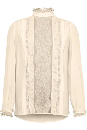 VALENTINO GARAVANI Crepe de chine long-sleeved blouse
