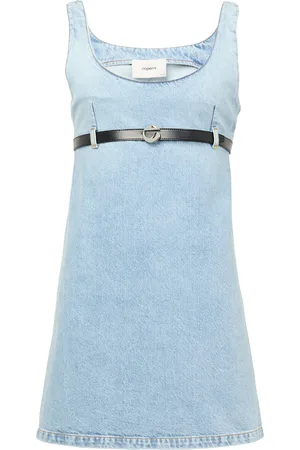 COPERNI Belted denim mini dress