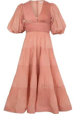 ZIMMERMANN Pleated midi dress