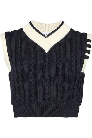Thom Browne 4Bar v neck pullover