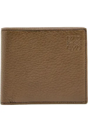 Loewe Two-compartment wallet in supple grained calf leather.