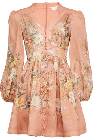 ZIMMERMANN Tallow plunge mini dress