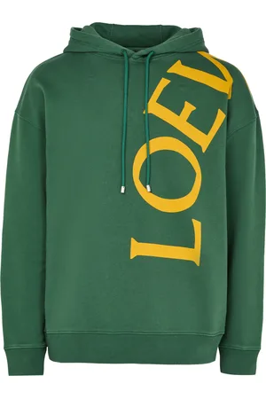 Loewe Casual round-neck hooded cotton sweatshirt