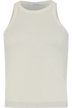 Max Mara Arnes cotton knitted tank top