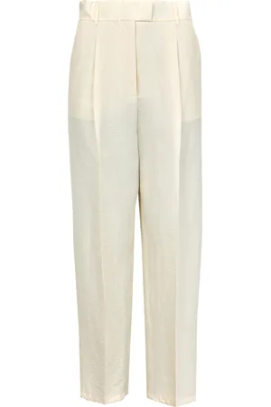 Max Mara Efedra linen silk cigarette pants