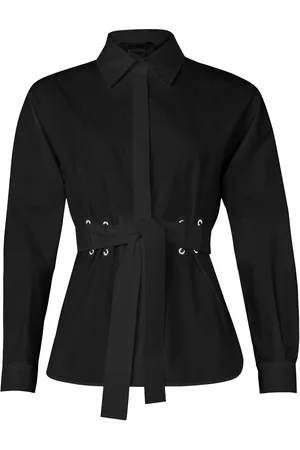 Max Mara Juglas cotton poplin shirt with belt