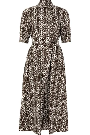 Max Mara Luxgi cotton poplin knitted maxi dress
