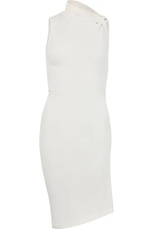 Courrèges Draped crepe jersey dress